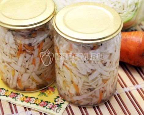 Капуста на зиму в банках