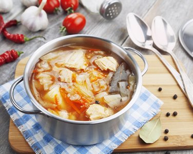 Щи с курицей